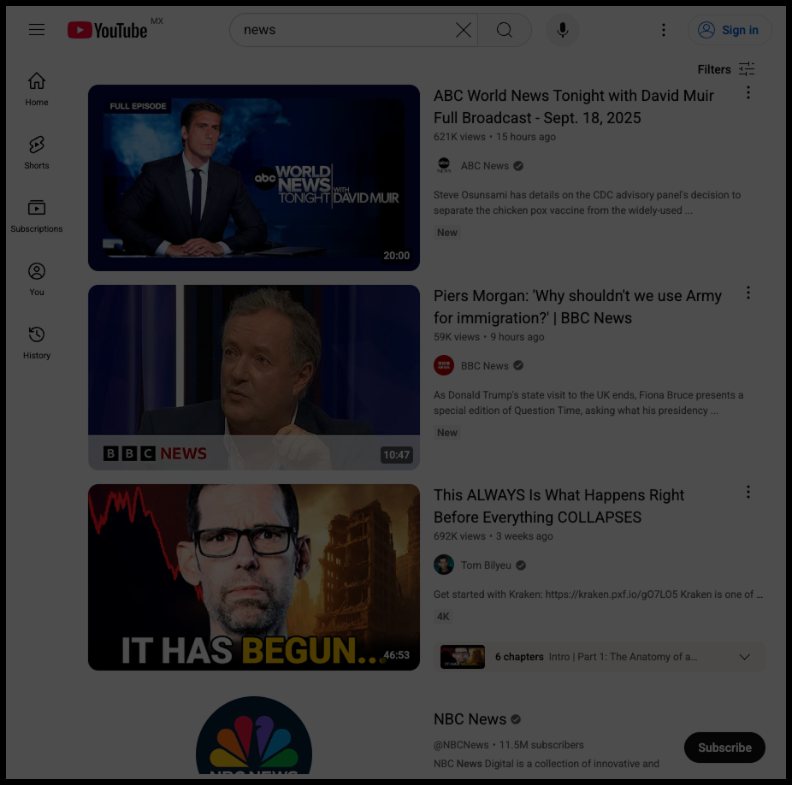Low ambient light version